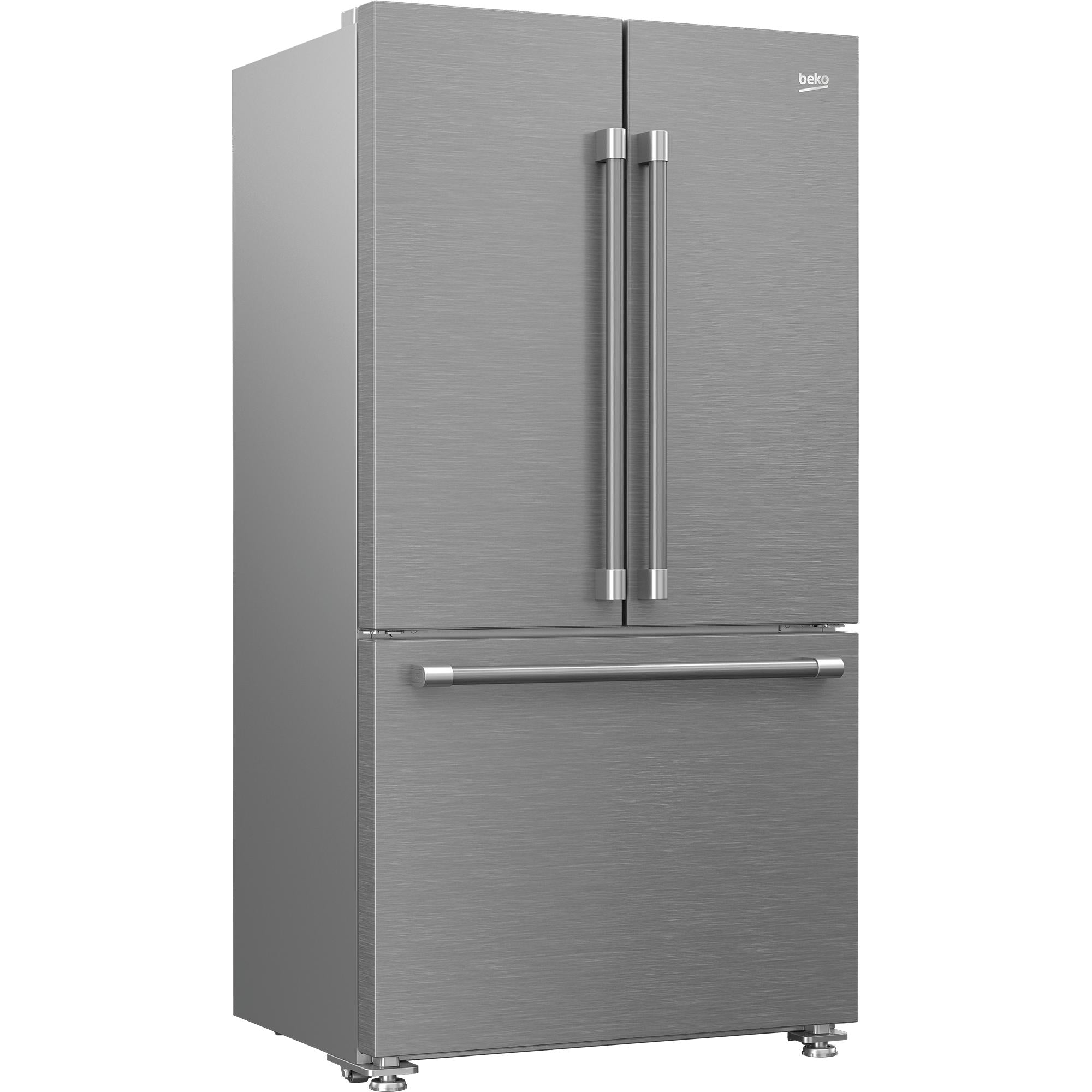 beko 36-inch, 19.86 cu.ft. Freestanding 3-Door Refrigerator with Internal Ice Maker BFFD3624XSS