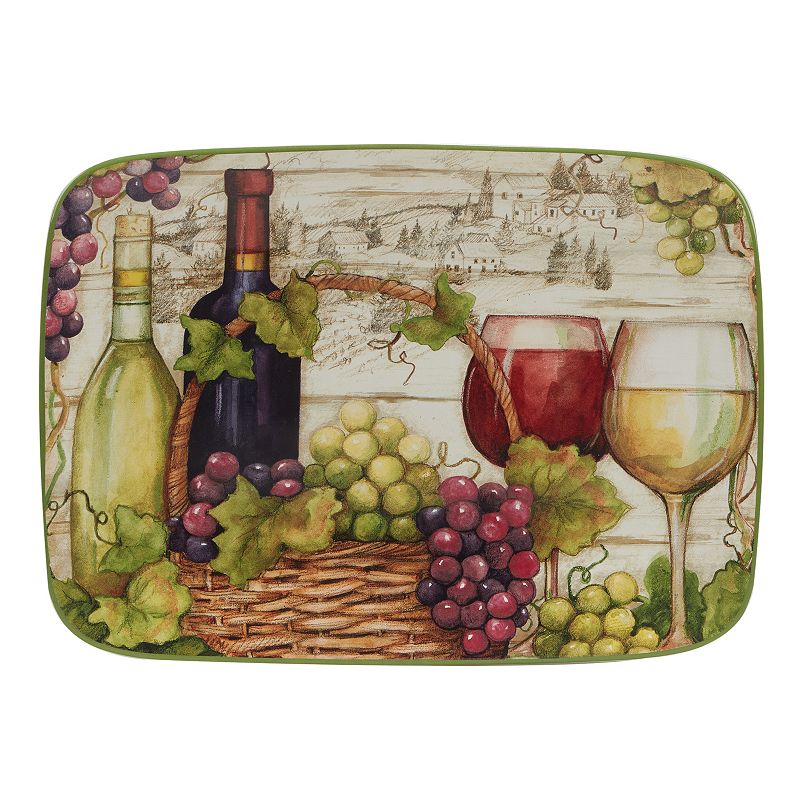 Certified International Meadow Brook Vineyard Rectangular Platter