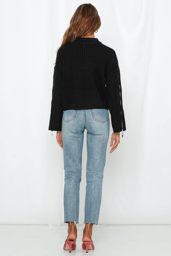 Knee Deep Knit Black