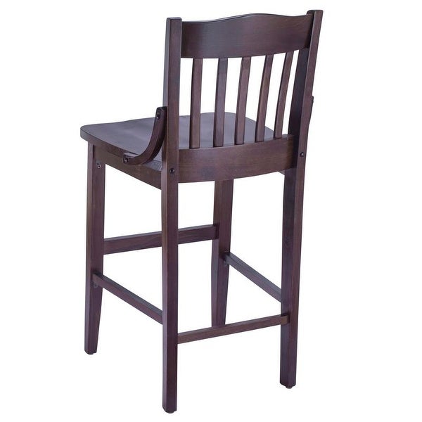 School House Solid Wood Counter Stool