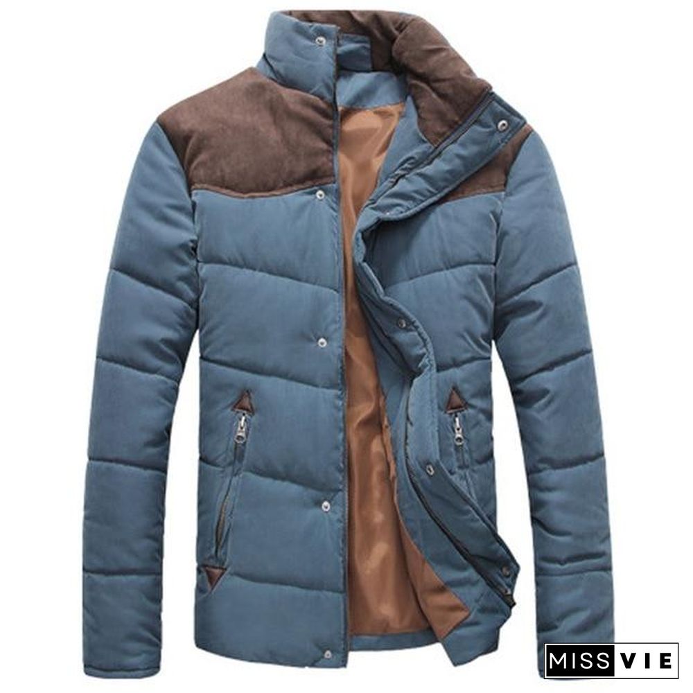 Men Autumn Winter Coats Men Parka Cotton Warm Thick Jackets Padded Coat Male Outerwear Jacket