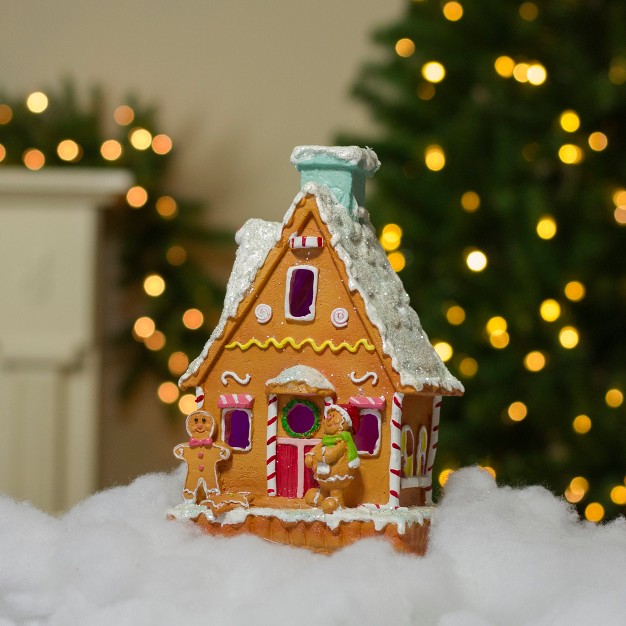 Led Lighted Gingerbread House Christmas Figure