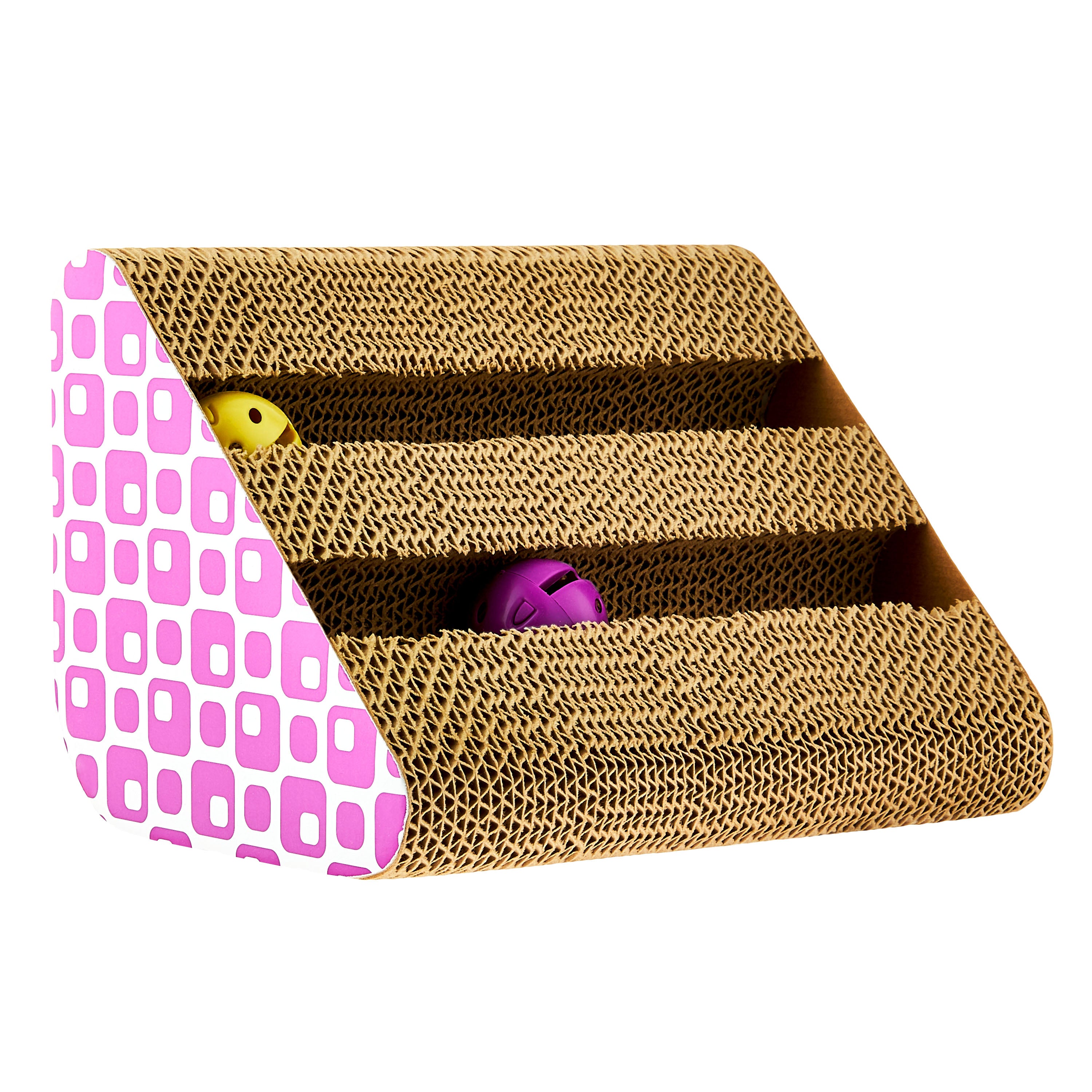 Vibrant Life 3-Sided Activity Center Cat Scratcher