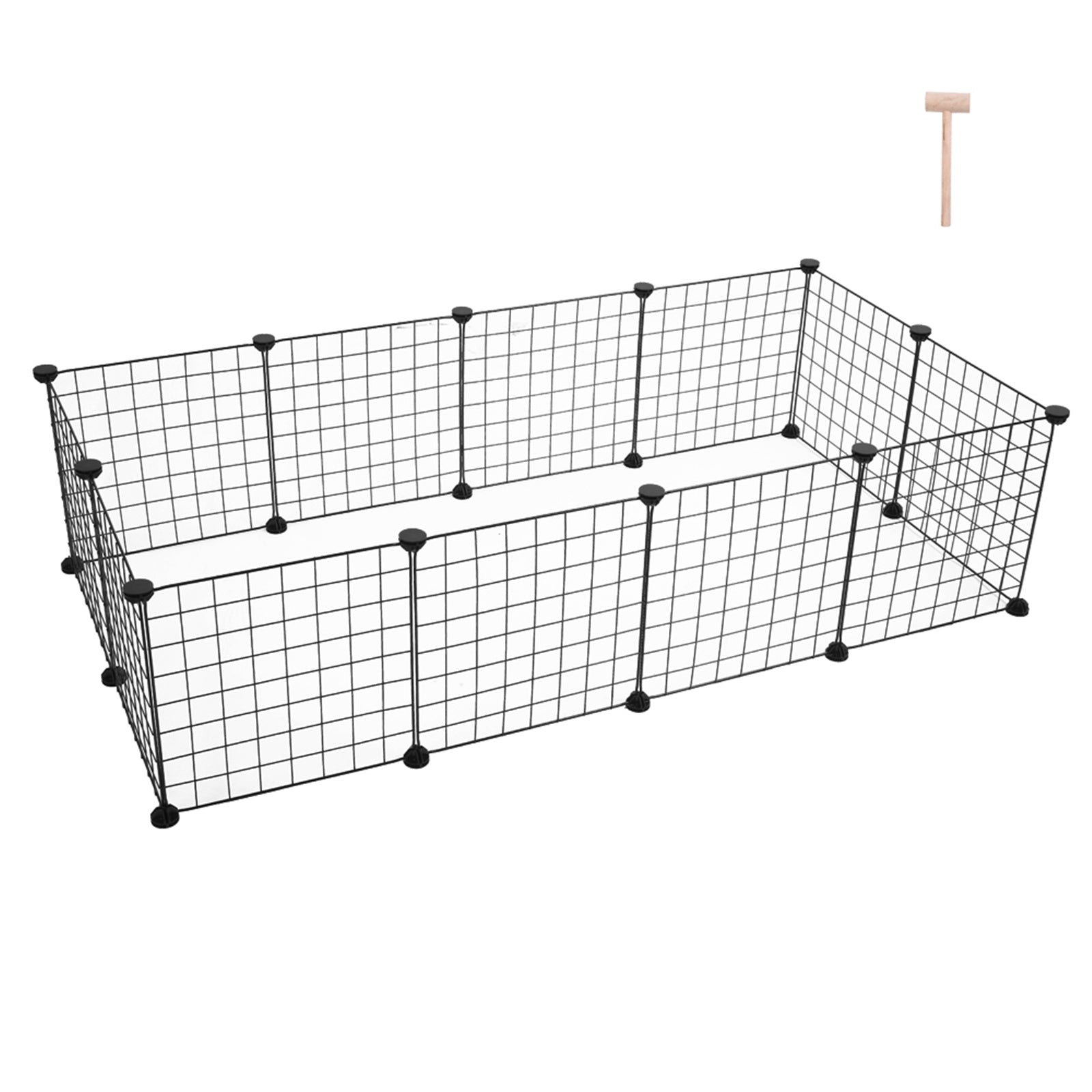 CHICIRIS Pet Playpen， Small Animal Cage Indoor Portable Metal Wire Yard Fence for Small Animals， Guinea Pigs， Rabbits Kennel Crate Fence Tent YF