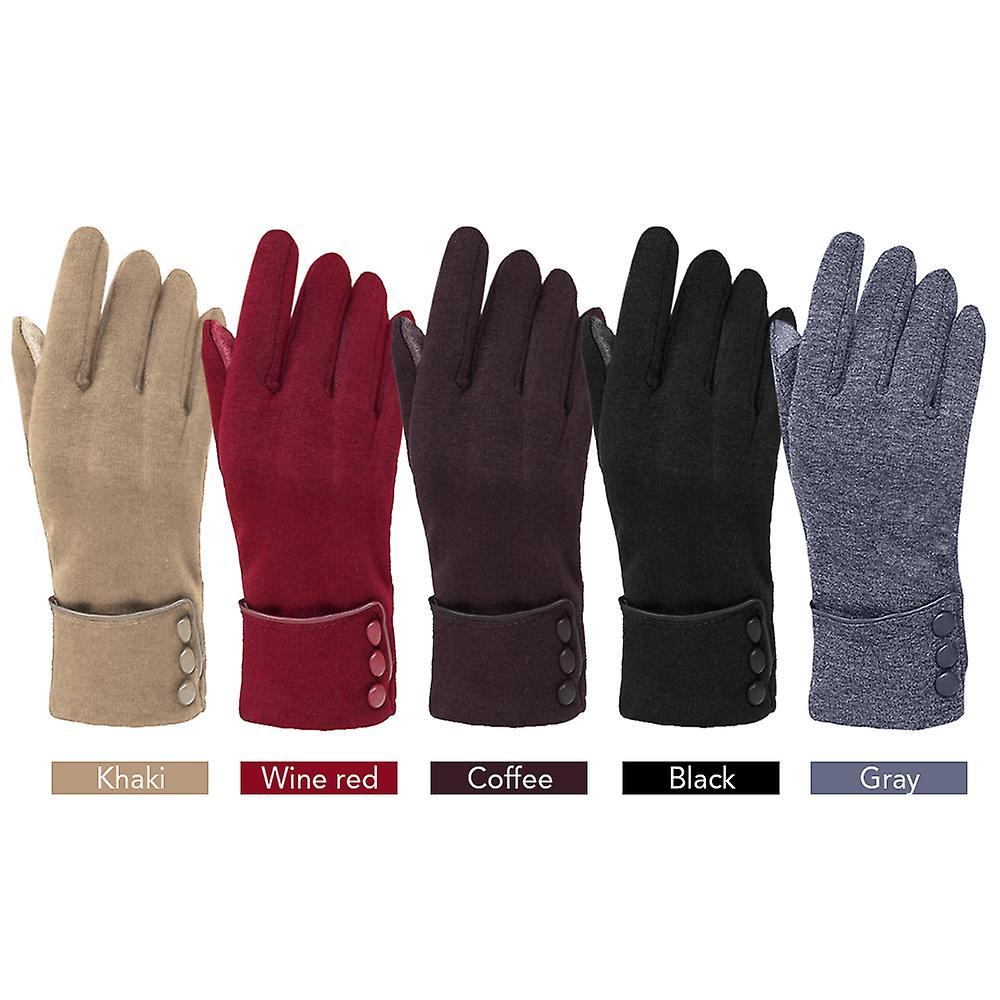 1 Pair Of Winter Gloves Thermal Gloves Outdoor Warm Mittens Warm Touch Screen Gloves Full-finger Mittens Windproof Cold Weather Hand Warmers For Drivi