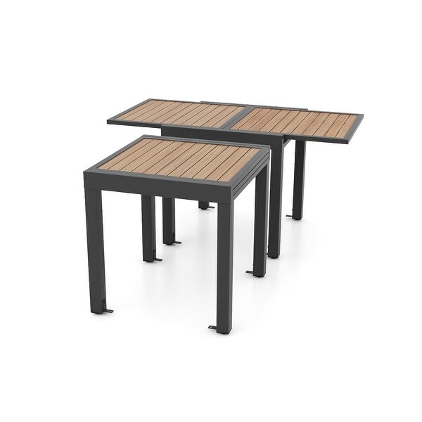 31.563 Inches Extendable Patio Table for 46 People