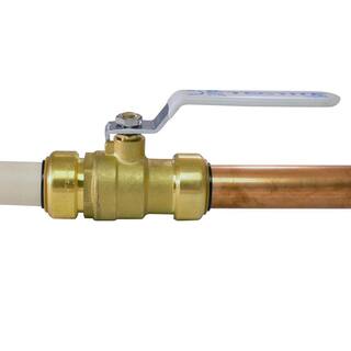 Tectite 34 in. Brass Push-to-Connect Ball Valve FSBBV34