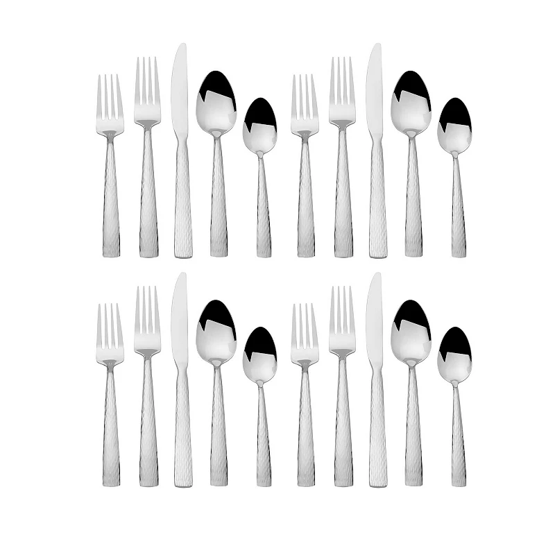 Gourmet Basics 20-pc. Stainless Steel Elliott Flatware Set