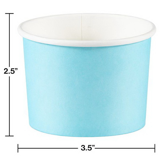 Creative Converting 349809 Pastel Blue Treat Cups