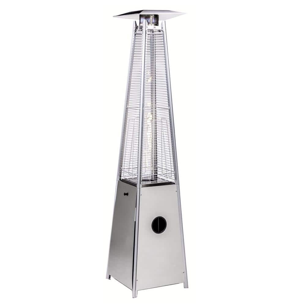 Legacy Heating 40,000 BTU Quartz Glass Tube Patio Flame Heater, Stainless Steel CAPH-GT-SS