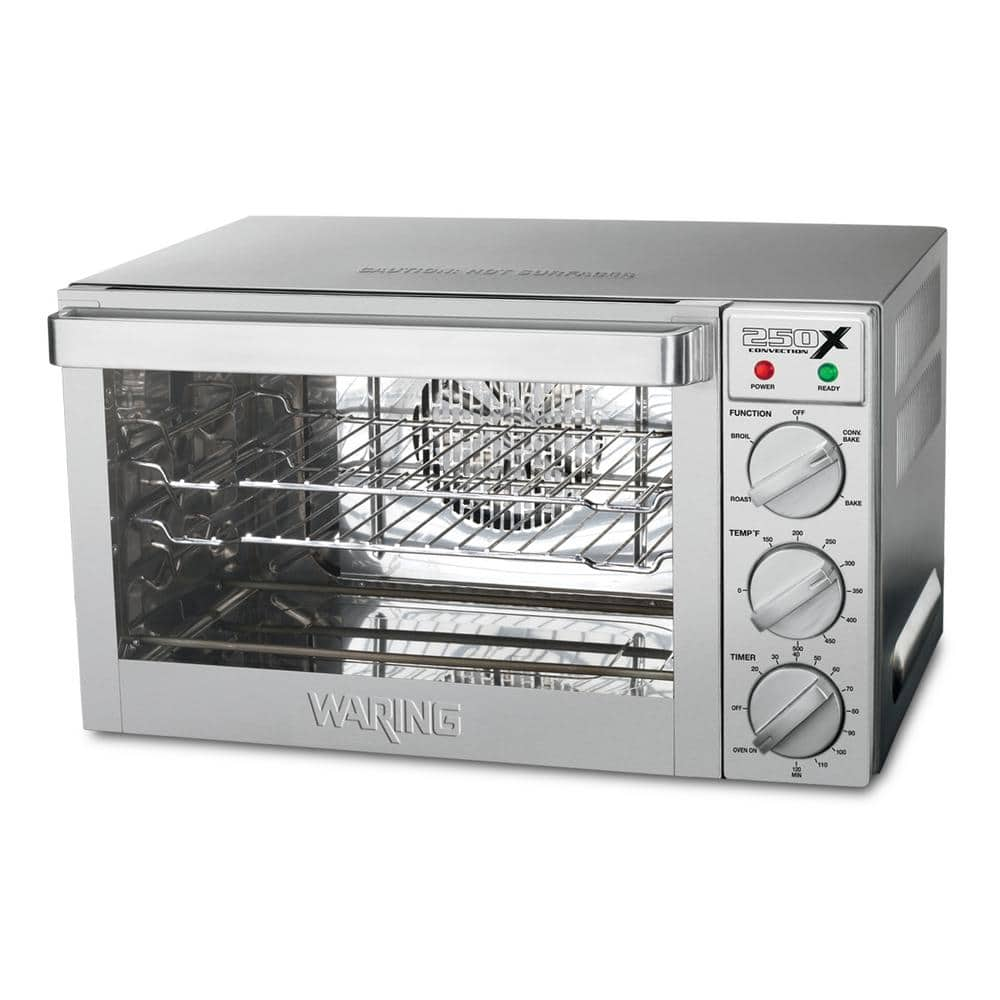 Waring Commercial Silver Quarter-Size Commercial Convection Oven WCO250X