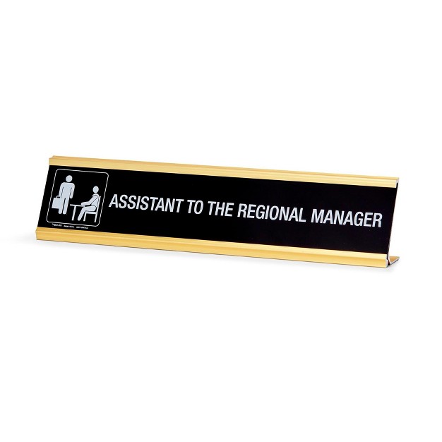 Just Funky The Office Assistant To The Regional Manager Desk Plate Measures 10 X 2 Inches