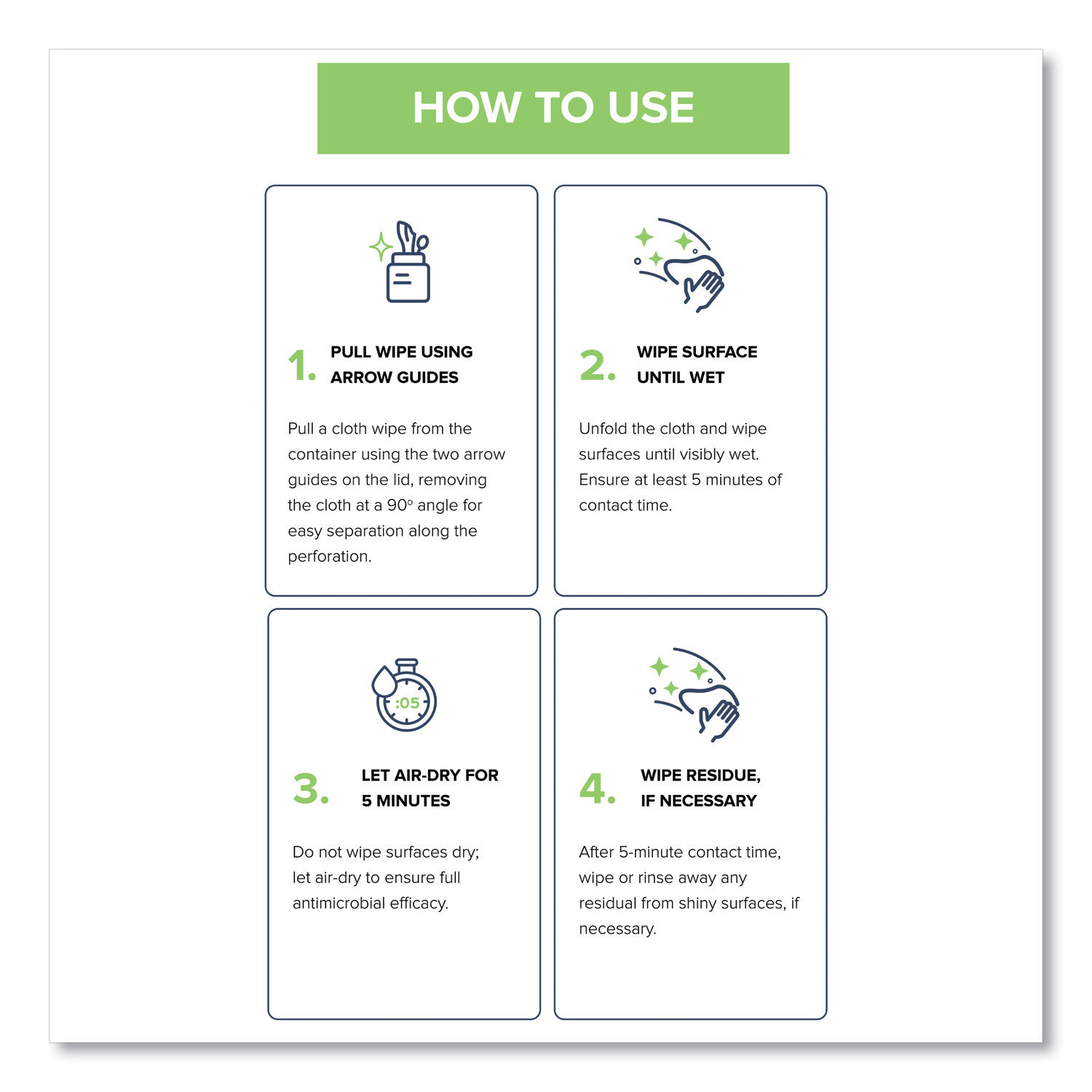 CleanCide Disinfecting Wipes by Wexford Labs WXF3130B400DEA