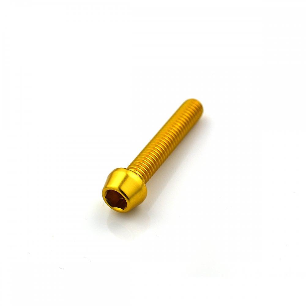 Racebolt Aluminium Tapered Socket Cap Bolt M6 X 1.0mm X 32mm - Gold