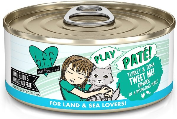 BFF Play Pate Lovers Turkey and Tuna Tweet Me Wet Cat Food