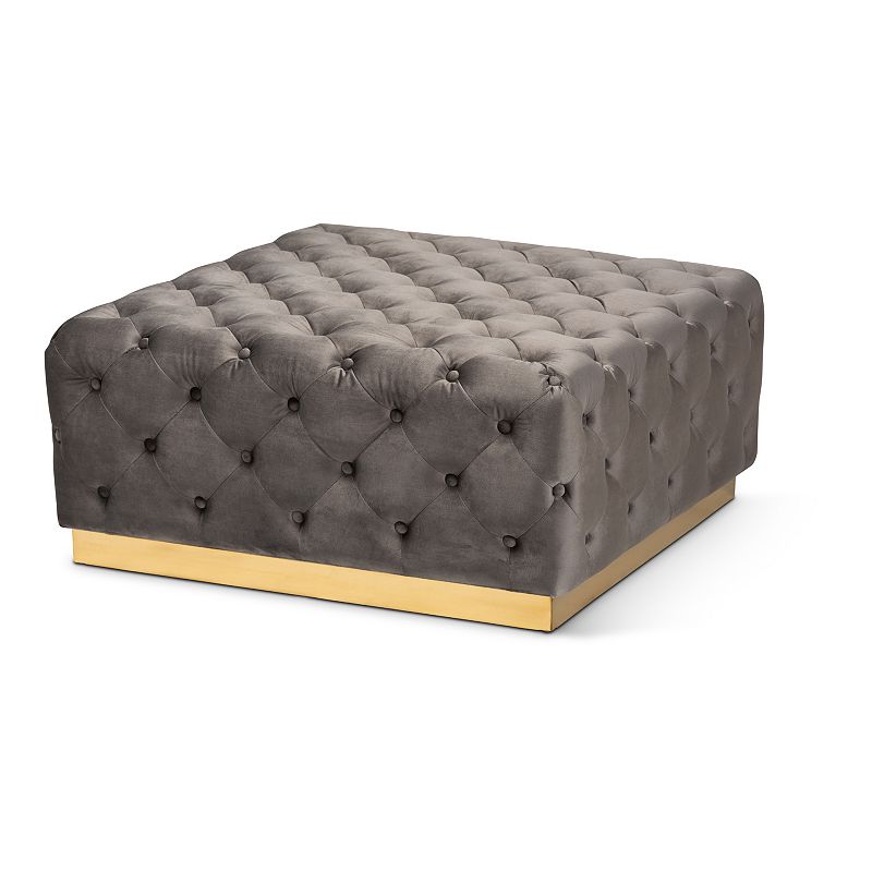 Baxton Studio Verene Ottoman