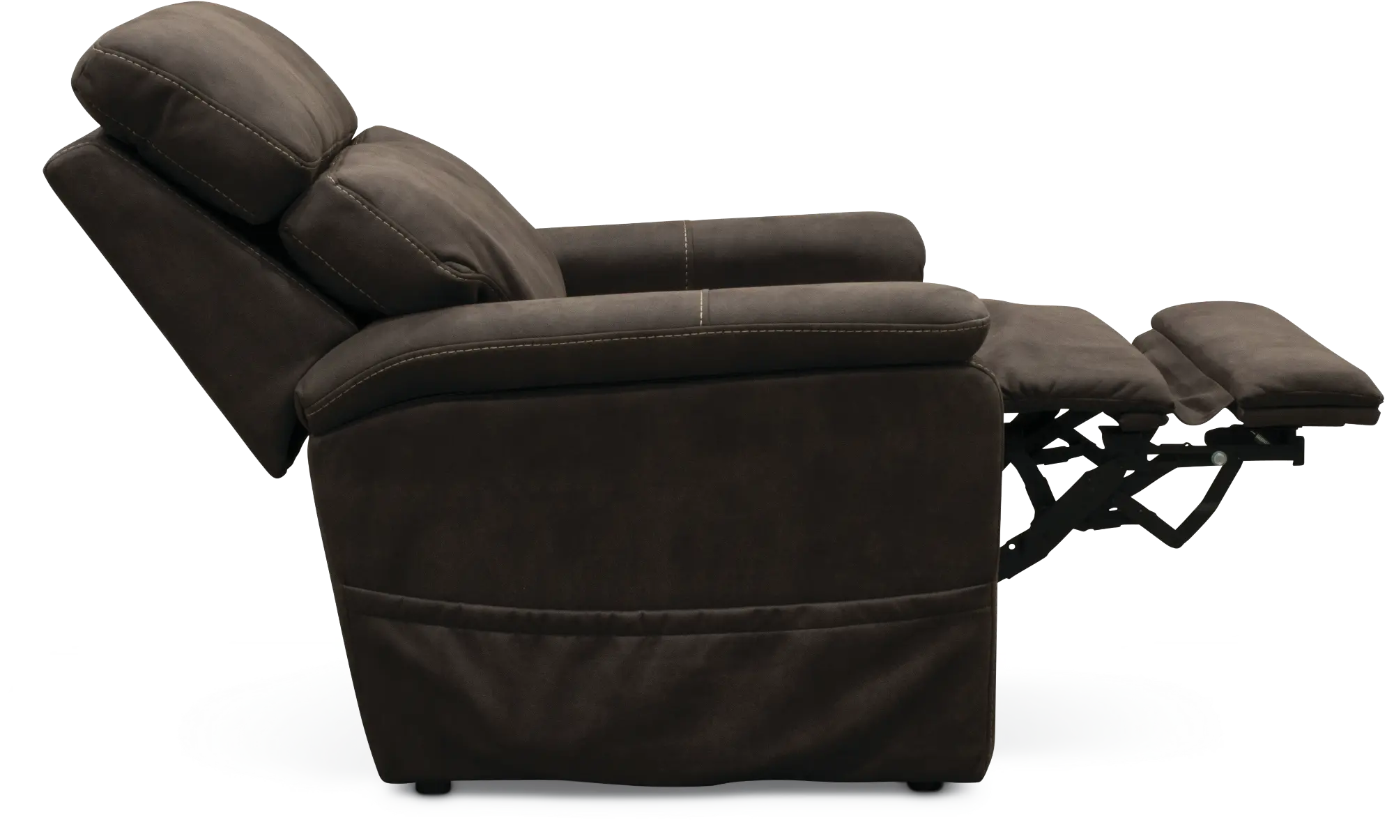 Stonewash Dark Brown Reclining Lift Chair