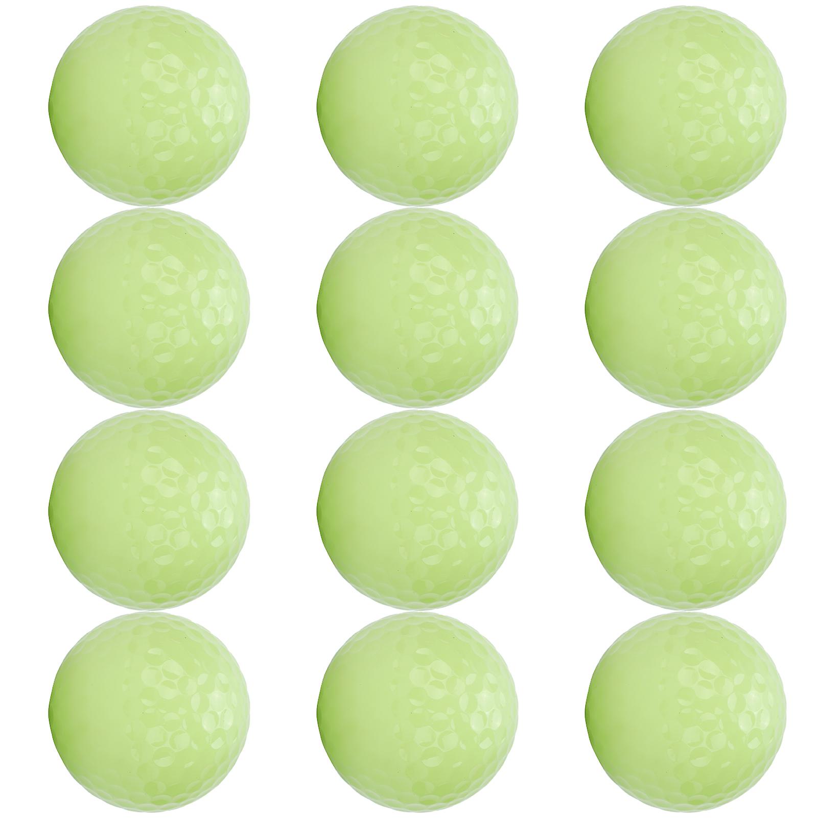 12pcs Glow Golf Balls Luminous Night Golf Floating Balls Glow In The Dark For Night Sports