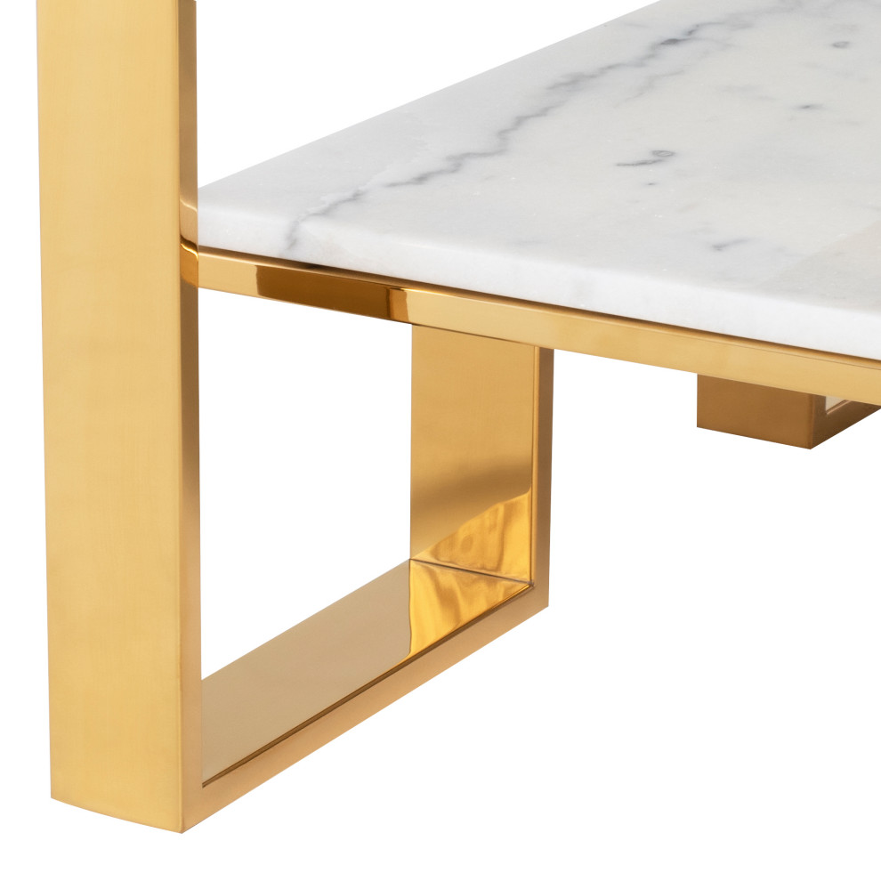 Tierra Coffee Table  White   Coffee Tables   by Nuevo  Houzz