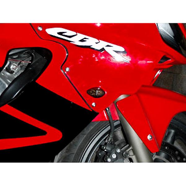 Flush Mount LED Turn Signals Indicators Smoke Lens Compatible with 02-05 Yamaha YZF R1 YZF-R1