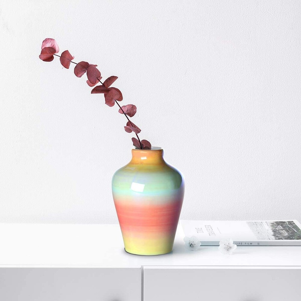 Ceramic Small Flower Vase for Home Decor Living Room