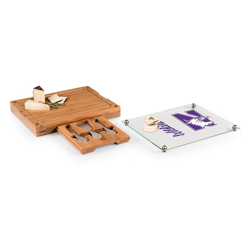 Northwestern Wildcats Concerto Glass-Top Cutting Board Set