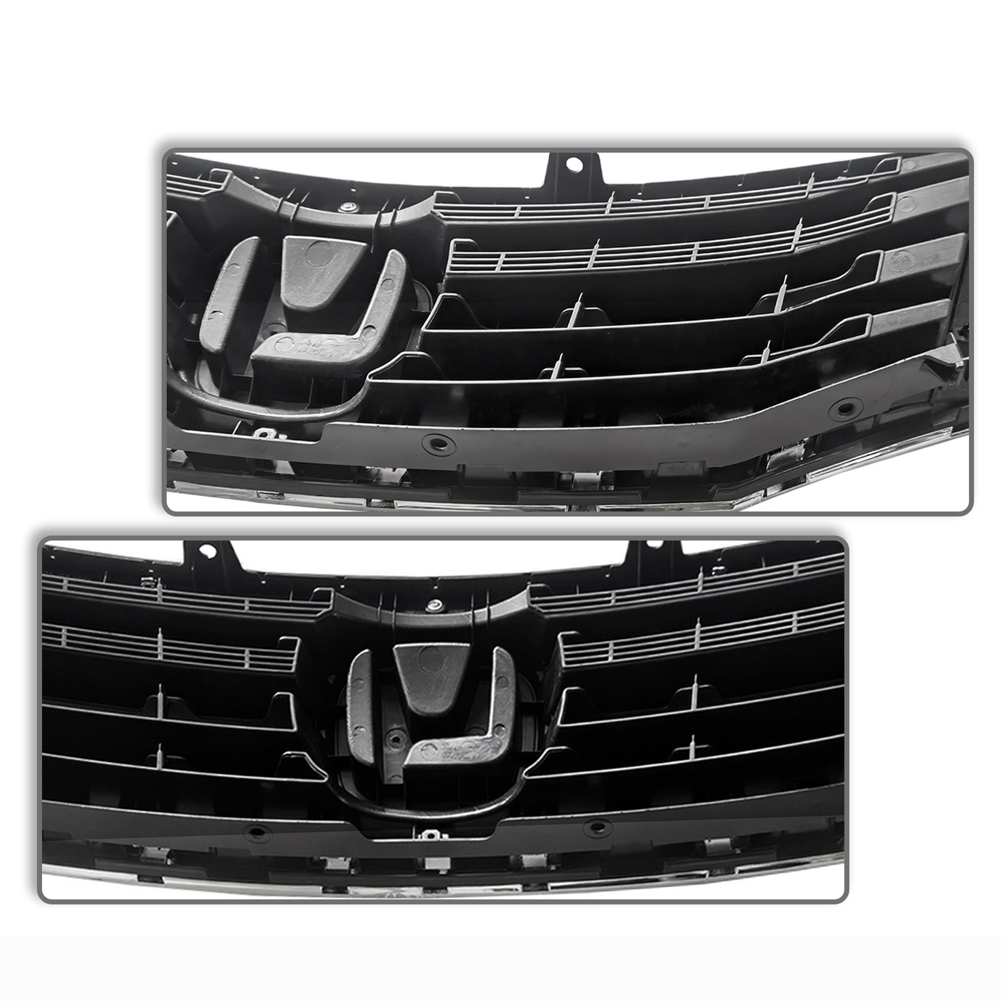 Front Bumper Grille Chrome Mesh Grill Compatible With 2008 2009 2010 Honda Accord