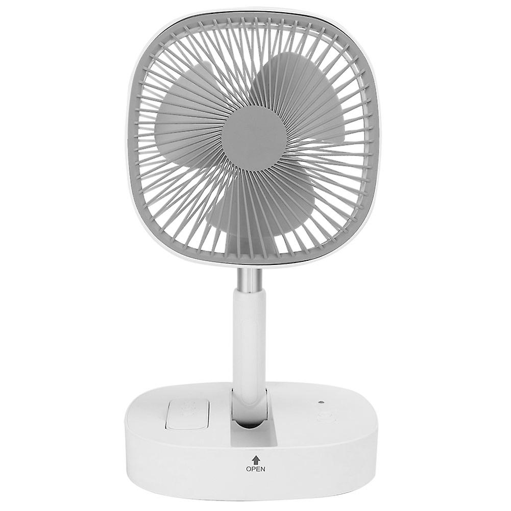 Portable Folding Desktop Fan Usb Rechargeable Telescopic Fan For Homewhite