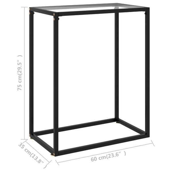 Console Table Transparent 23.6