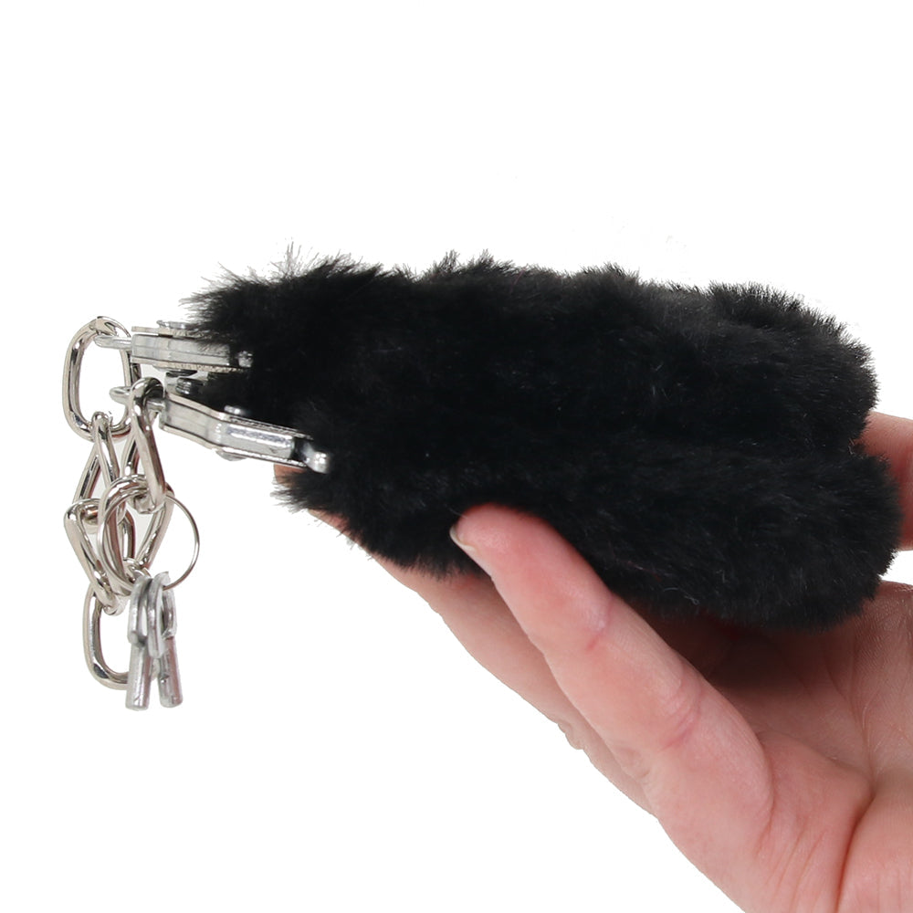 WhipSmart Classic Furry Cuffs in Black