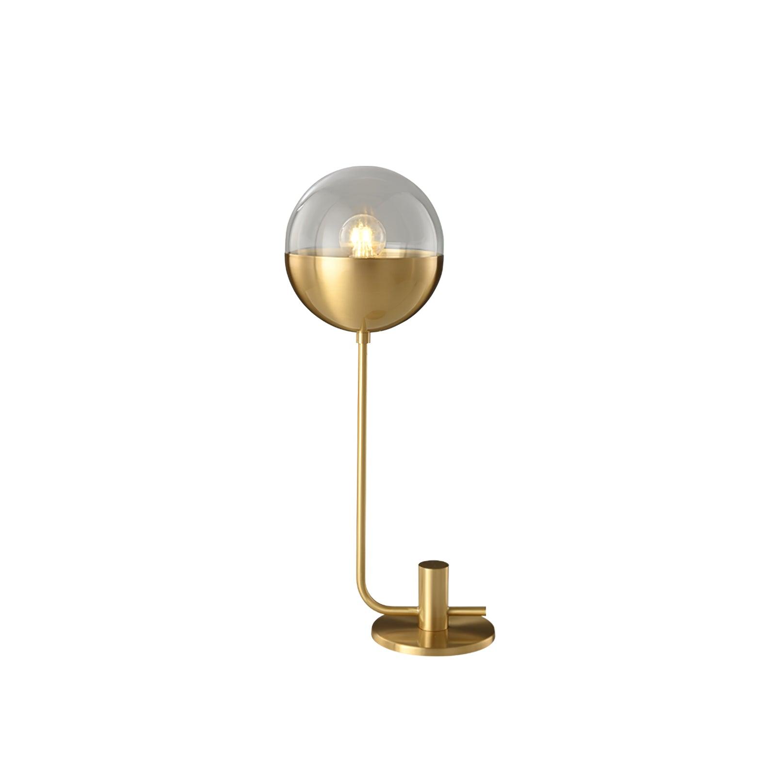 Brass Globular Table Lamp