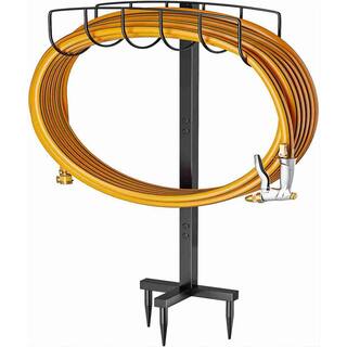 Cubilan Garden Hose Holder Freestanding 100% Heavy-Duty Metal Water Pipe Storage Stand Rack Garden Hose Reel Hose Rack B0BKQ3FP59