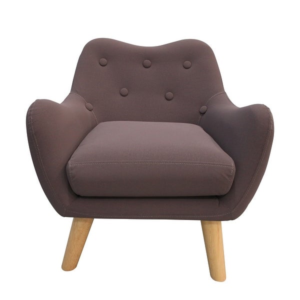 Microfibres Upholstered Child Accent Armchair Kids Sofa， Purple