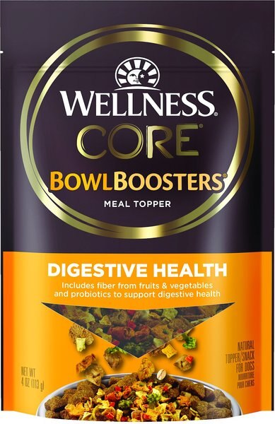 Wellness CORE Bowl Boosters Digestive Health Dry Dog Food Topper， 4-oz bag