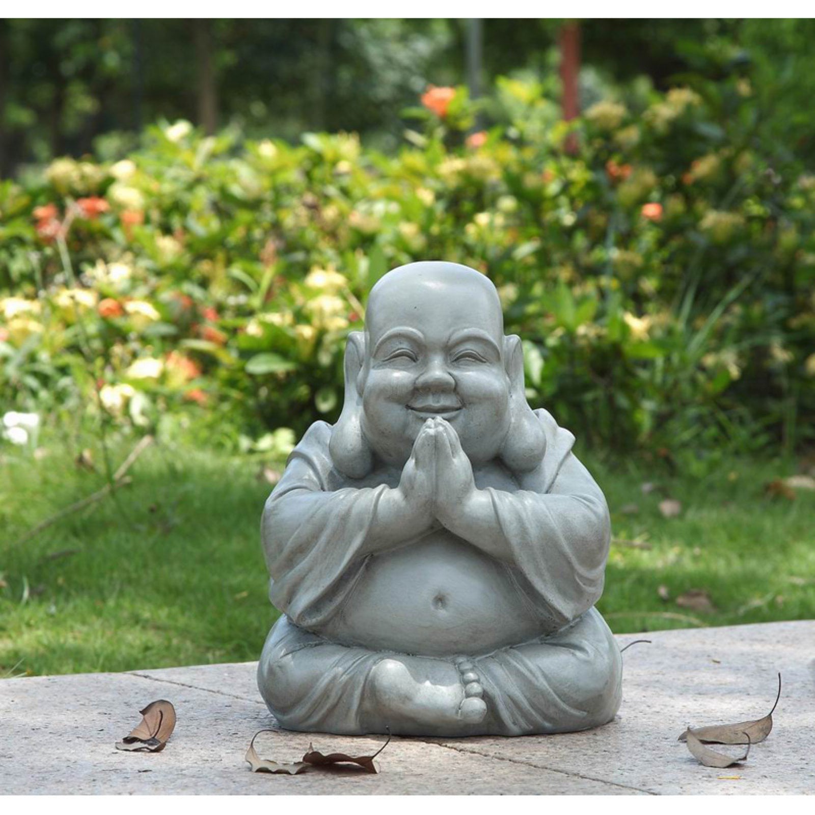 Hi-Line Gift Ltd. Sitting and Praying Buddha Garden Statue