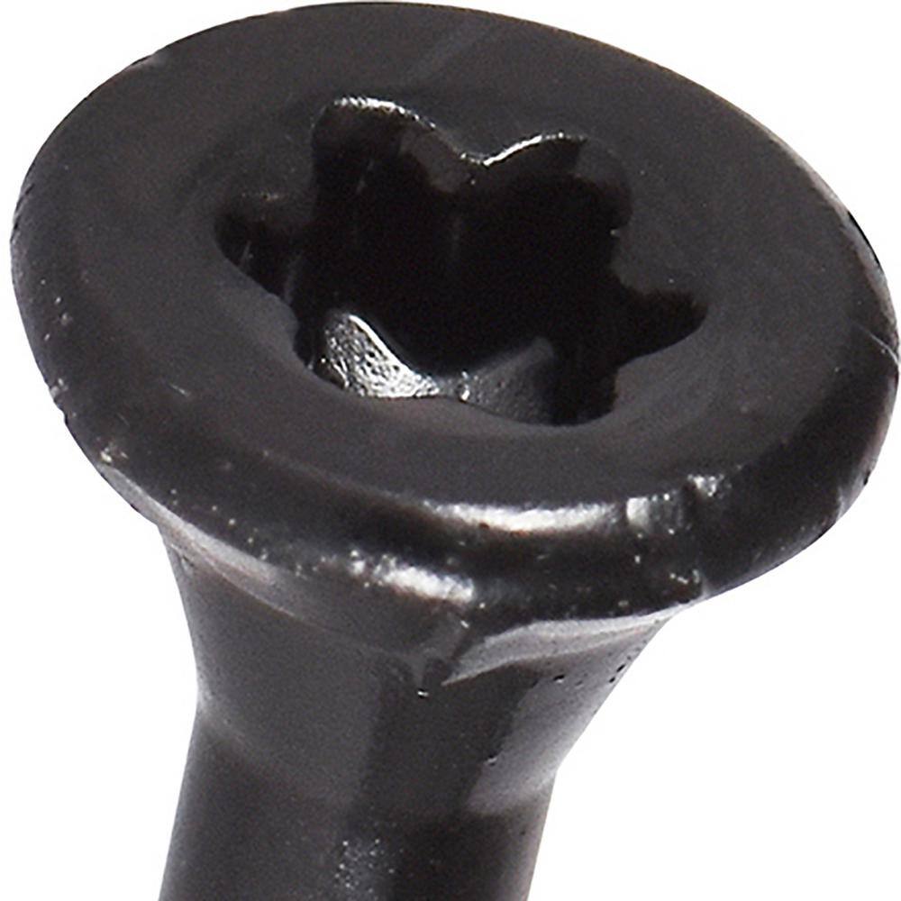 Deckmate #8 1-58 in. Black Exterior Self-Starting Star Drive Flat-Head Deck Screw 5 lbs.-Box (735-Piece) 115922