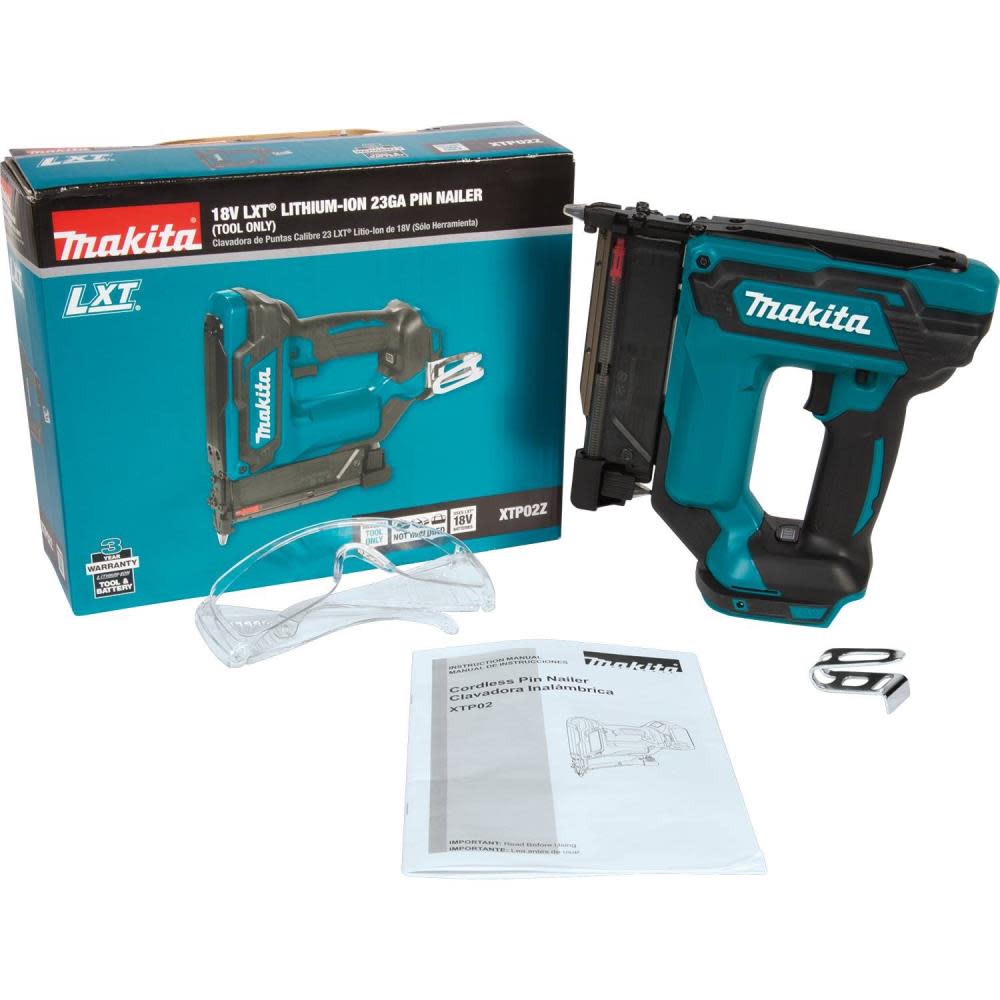 18V LXT Lithium-Ion Cordless Pin Nailer， 23 Ga.， Tool Only