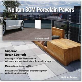 MSI Nolitan Carbon 24 in. x 24 in. Porcelain Paver Floor Tile (40-Pieces160 sq. ft.Pallet) LPAVNNOLCAR-P