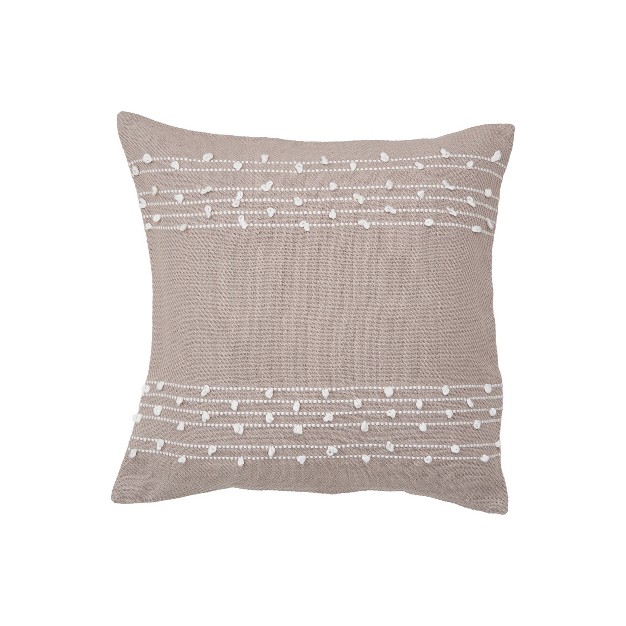 X 22 quot Tabb Dune White Woven Throw Pillow