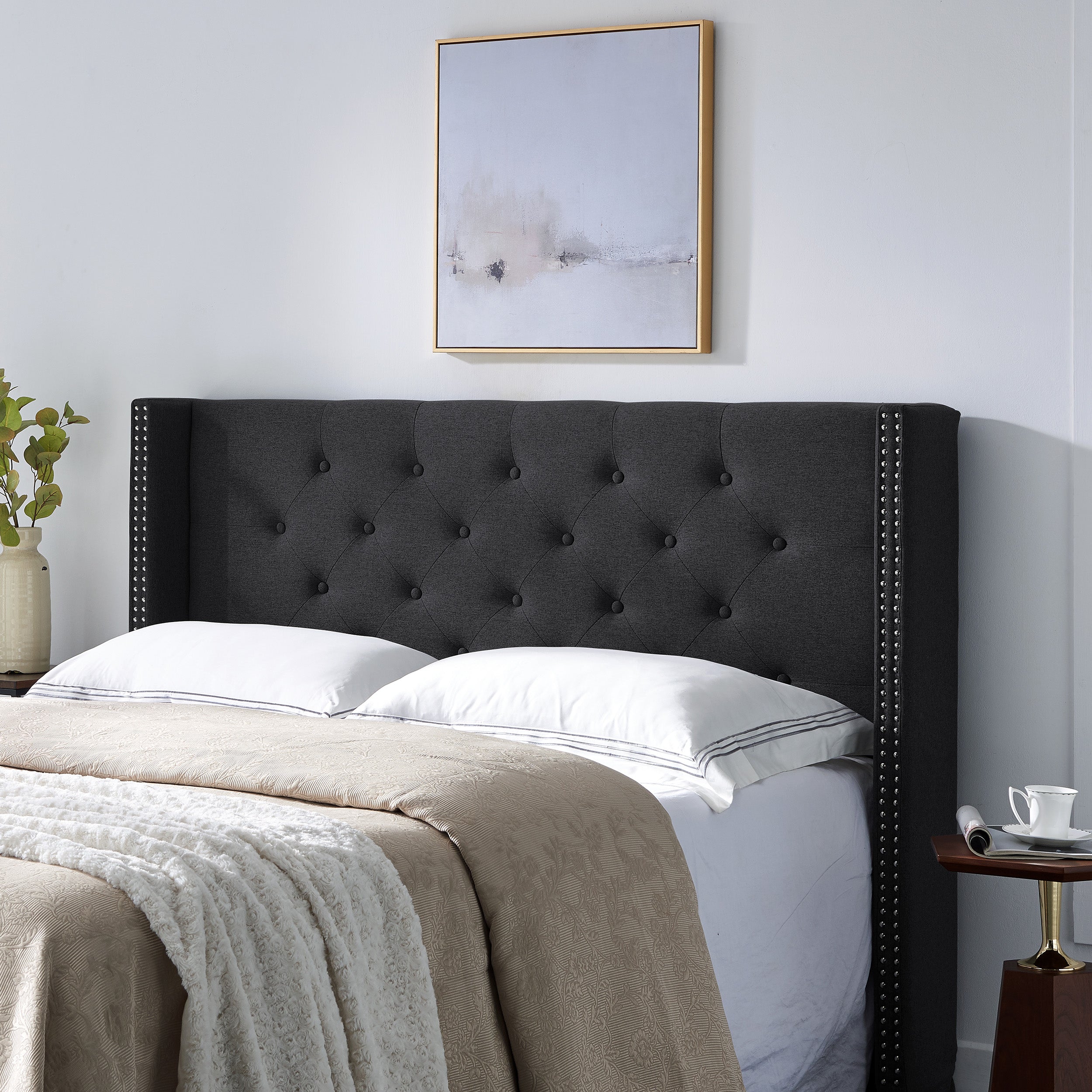 Ray Contemporary Upholstered Full/Queen Headboard