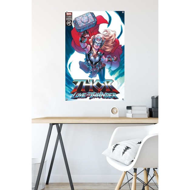 Trends International Marvel Thor Love And Thunder Mighty Thor Comic Unframed Wall Poster Prints