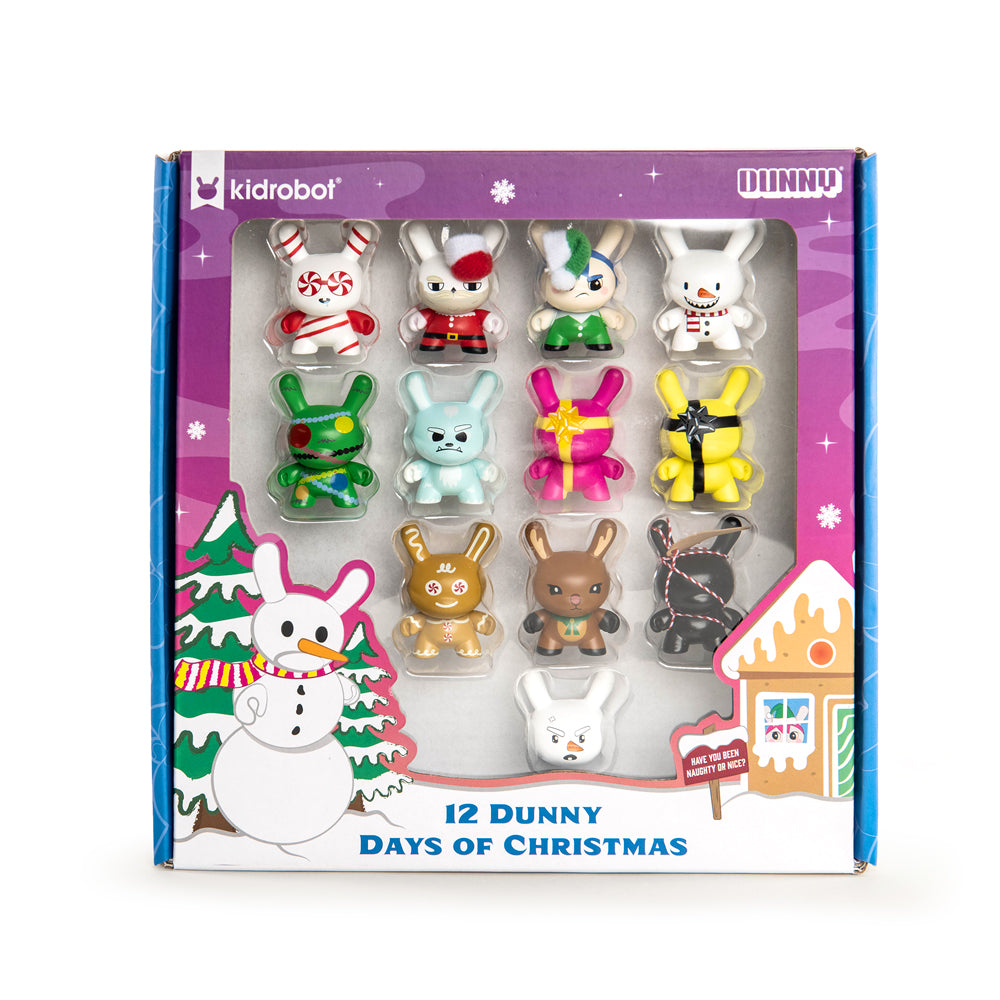 Kidrobot 12 Dunny Days of Christmas Vinyl Dunny Set