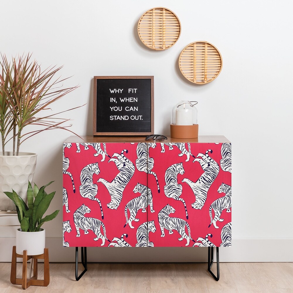 Ninola Design Christmas Holiday Botanical Made to Order Credenza Cabinet