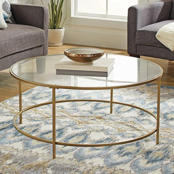 Nola Coffee Table， Gold Finish