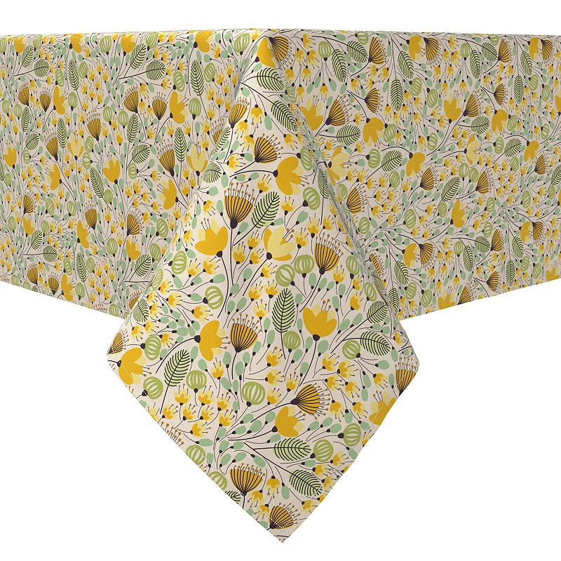 Square Tablecloth， 100% Cotton， 60x60， Nature Garden