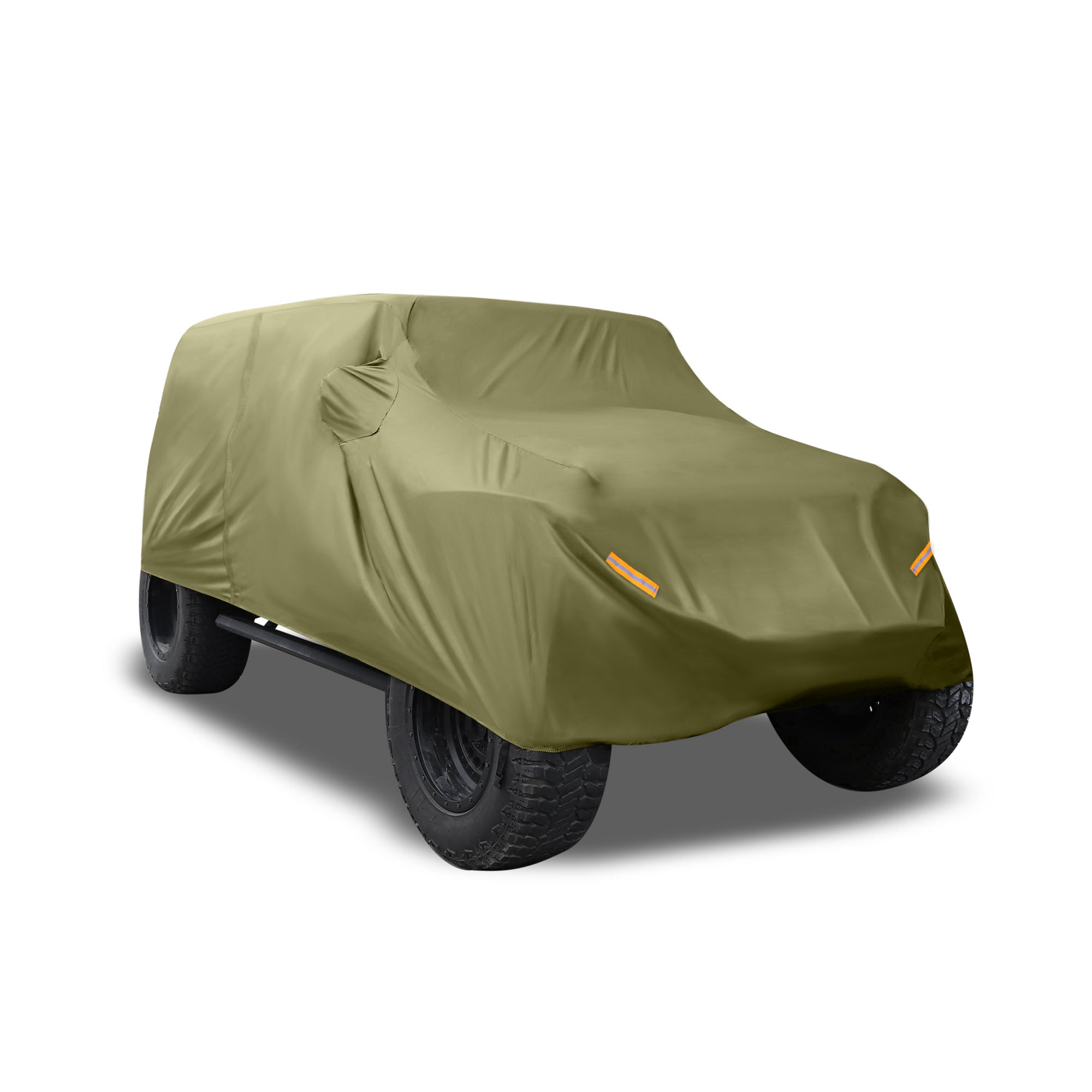 Unique Bargains SUV Car Cover for Jeep Wrangler JK JL 2 door 07-21 Waterproof Dark Green