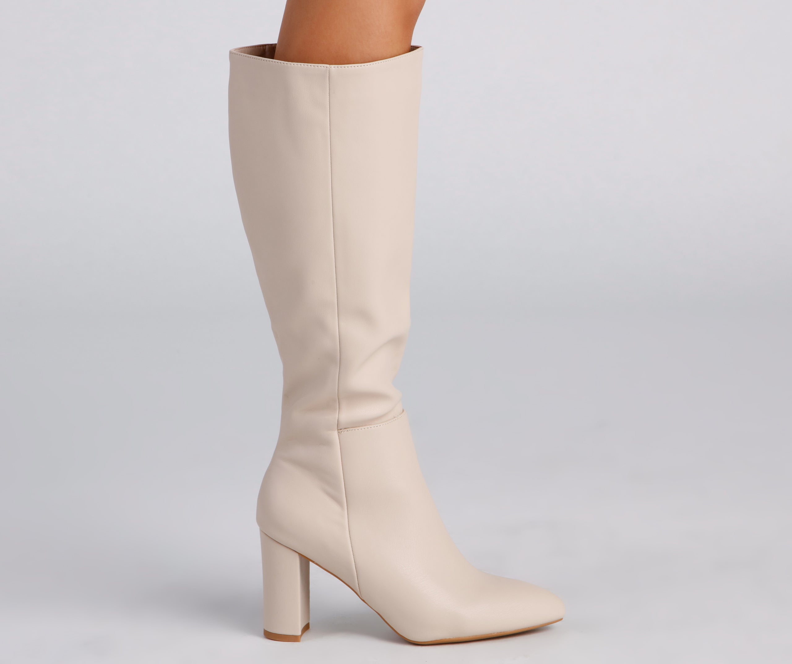 Sleek And Trendy Below-The-Knee Boots