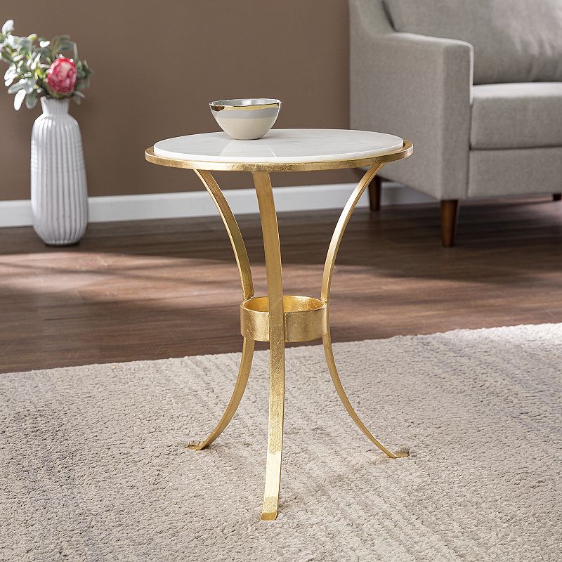 Southern Enterprises Forchase Round End Table