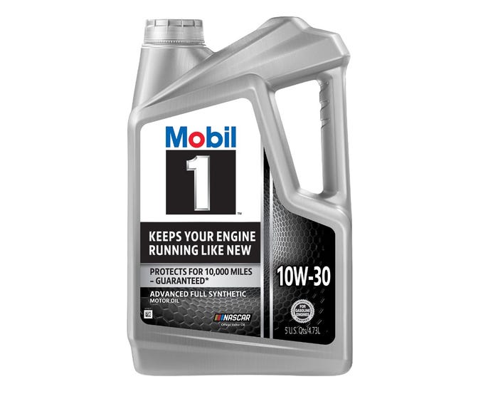 Mobil 1 Advanced Full Synthetic Motor Oil 10W-30， 5 Quart - 122326