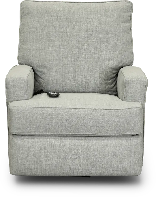 Kersey Dove Gray Power Swivel Glider Recliner